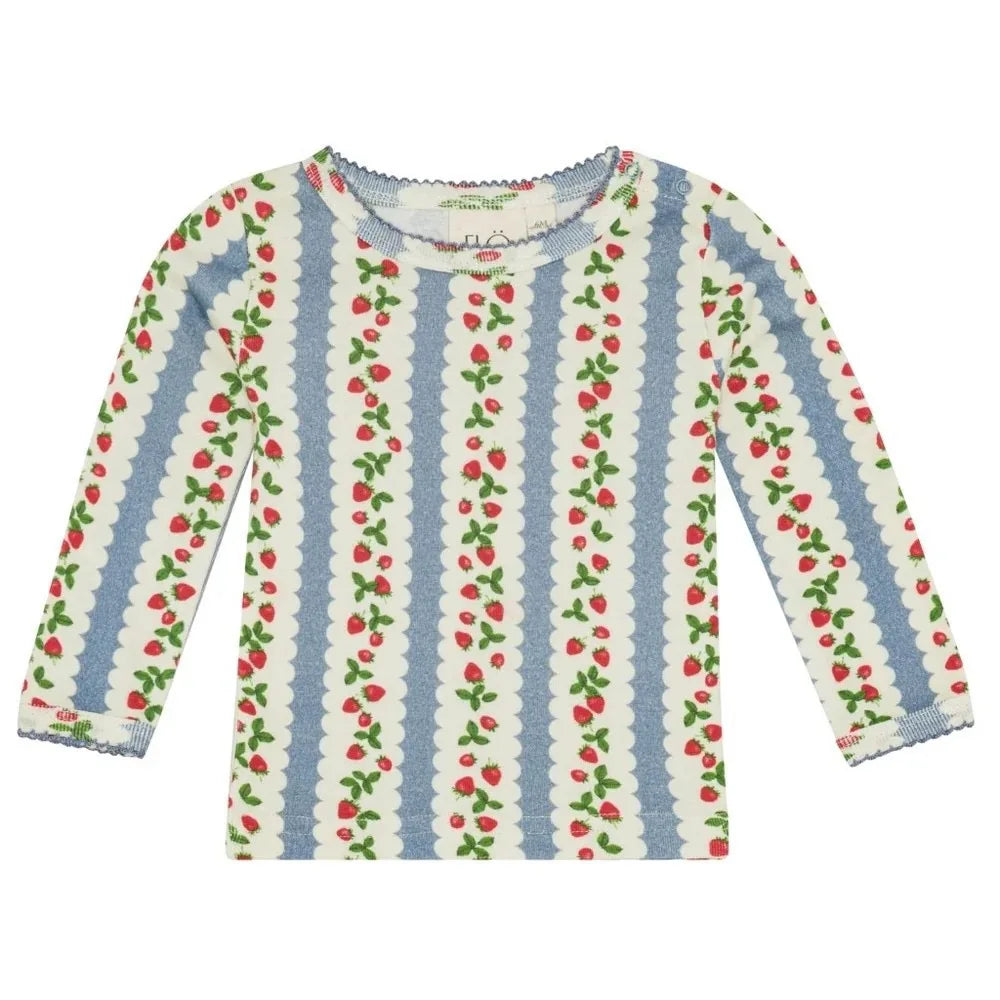 2025 New Kids Girls Clothes AW New Toddler FL Cute Bow Strawberry Printed Dresses Denim Vest Dress Jeans Children Clothing