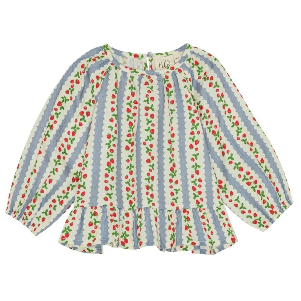 2025 New Kids Girls Clothes AW New Toddler FL Cute Bow Strawberry Printed Dresses Denim Vest Dress Jeans Children Clothing
