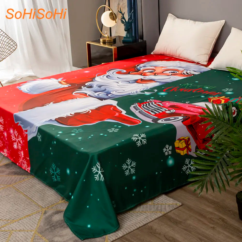 100% Cotton Customized LOGO Photo Cartoon Flat Sheet Soft Cartoon Anime Bed Sheet for Queen King Size Adult Kids Gift Bed Cover