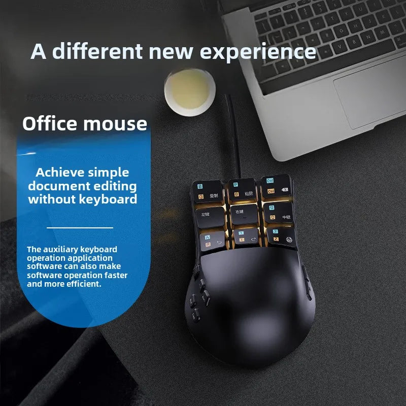 Wired Multi Button Mouse for Competitive Gaming Customized 9 Main Buttons and Side Scroll Wheel Design Professional Game Engine
