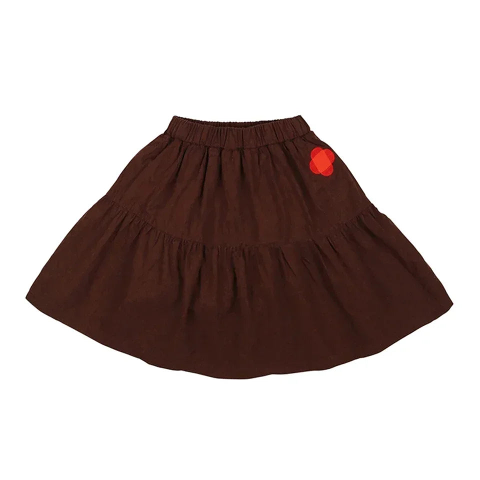 Winter Clothes Girl Tops And Skirts Suit Children Cherries Clothes Set Fashion Kid Pants Cotton Jacket Children Fashion Clothes