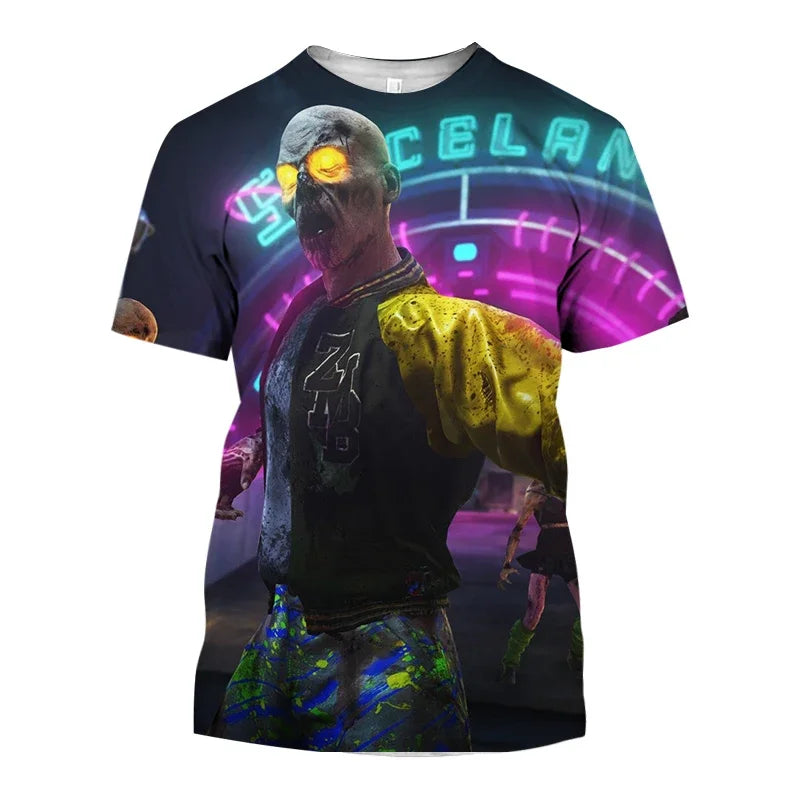 2024 Summer New Hot Call of Duty Game 3d Printed Men's T-shirt Fashion Casual Plus Size Loose Comfortable Breathable Top