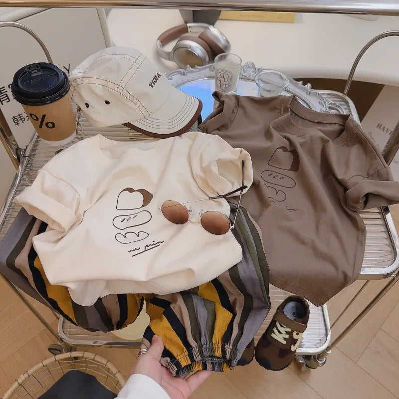 Children's Clothing Girls Boy Clothes 2 To 8 10 Years Short Sleeve T-shirts Kids Toddler Casual Fashion Top Tee Shirts For Child
