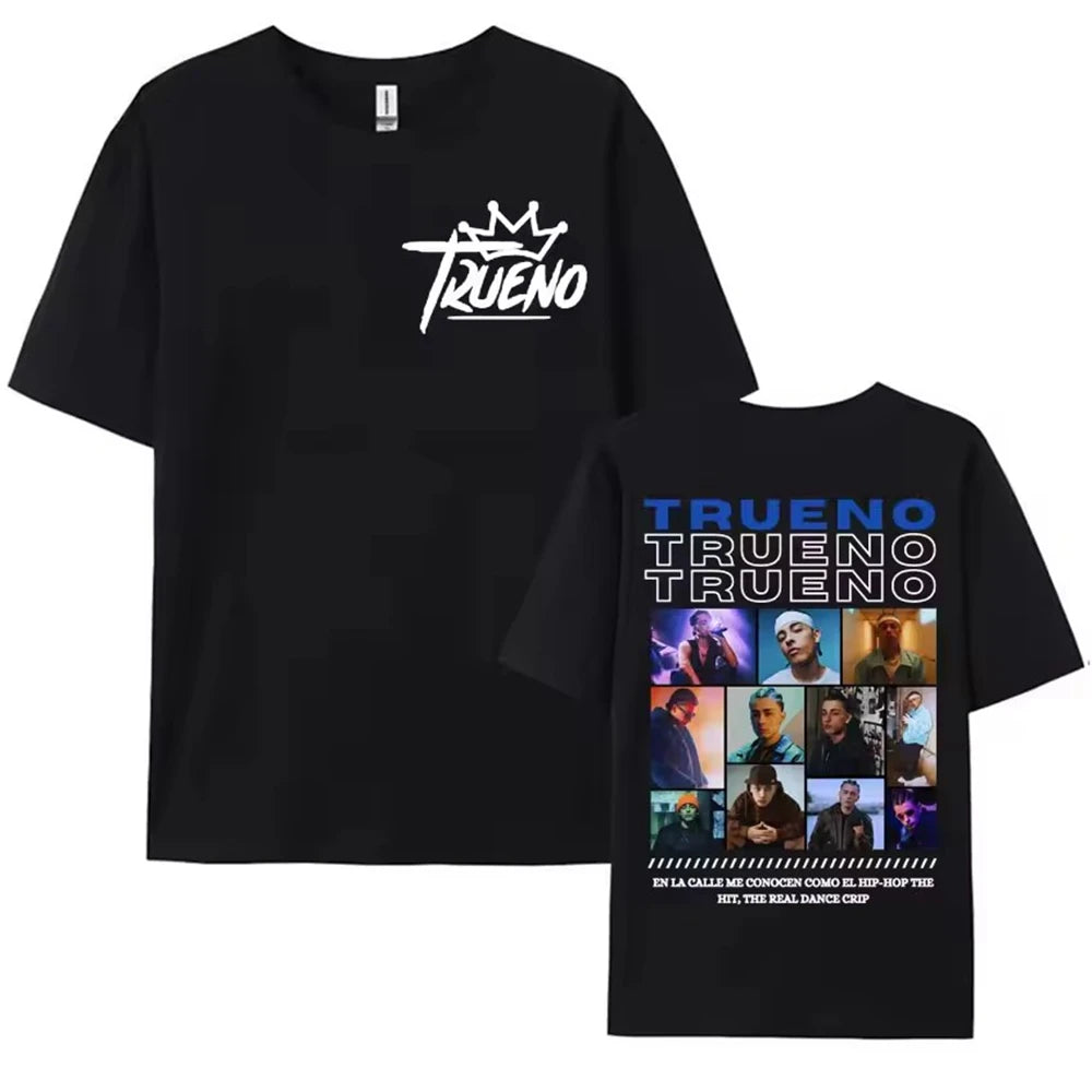 Ropa Hombre short sleeve Men Clothing Homme Mens New in Top & Tees Tee Shirt Rapper Myke Towers Graphic Printed T-shirts