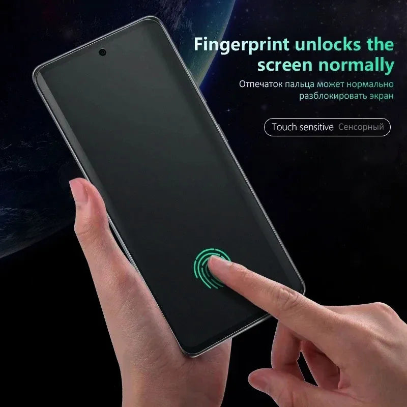 Privacy Screen Protector for Samsung Galaxy S25 S24 S23 Ultra Anti-spy Tempered Glass Fingerprint Unlock for Samsung S22 S21Plus