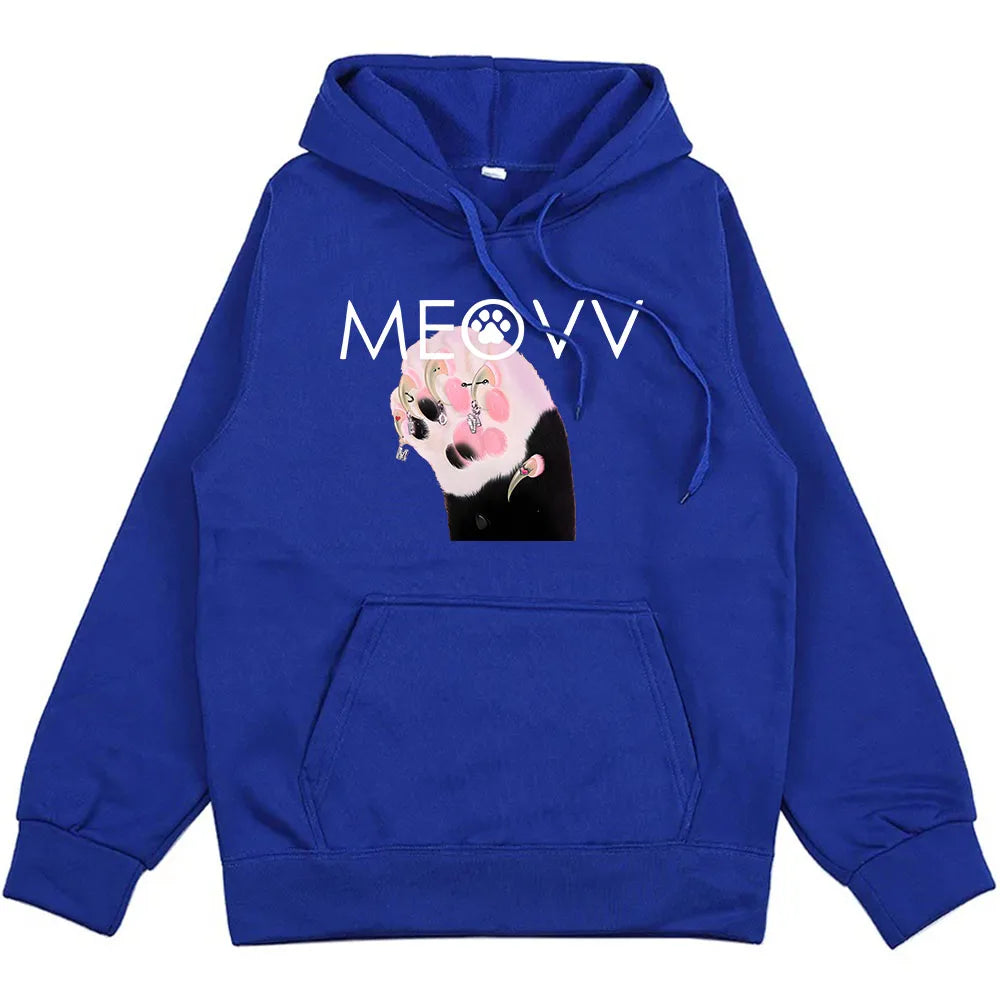 Men/Women Clothes Meovv Meow Kawaii Graphic Hoodies Casual Ropa Hombre Sudaderas Cute Cartoon Printing Pullovers with Hooded