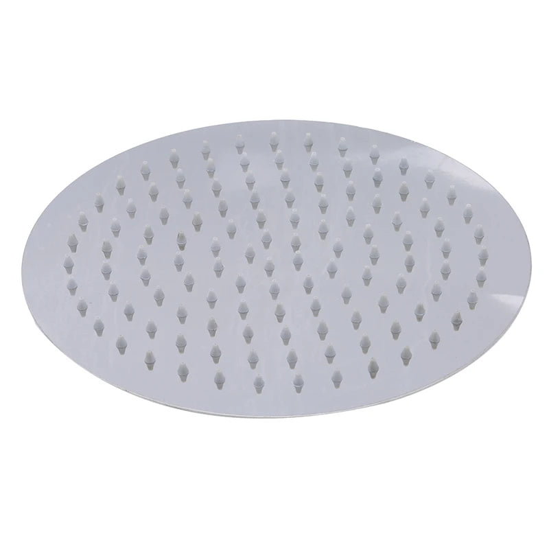 Rainfall Shower Head 10/8/6 Inch Stainless Steel Ultra-thin Waterfall Shower Heads Rainfall Shower Head Rain Square Round