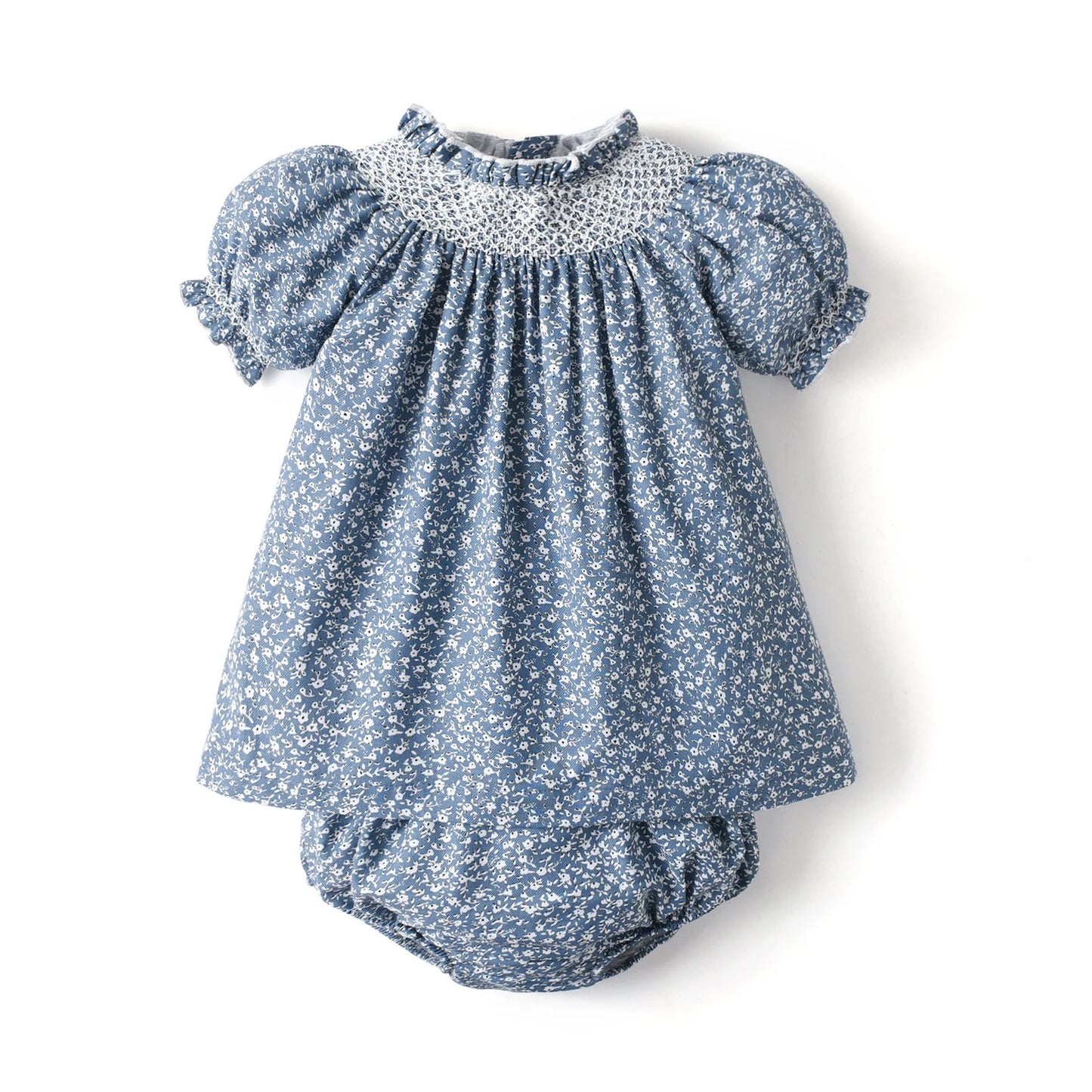 Boutique Children Kids Mathcing Clothes Brother Sister Baby Holiday Outfits Girls Smocking Dress Skirts Baby Rompers