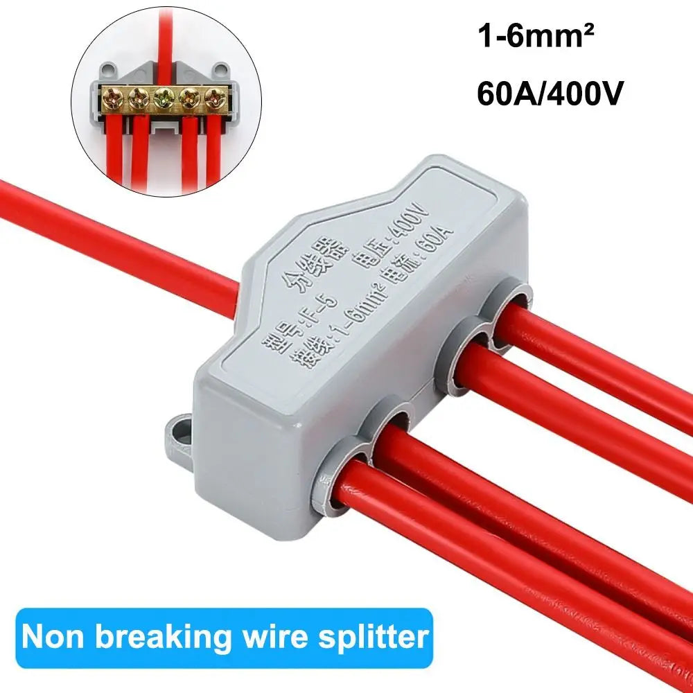 Wire Connector High Power Splitter Quick Electrical Cable Terminal Blocks Junction Box Connectors Large Current Conductor Brass