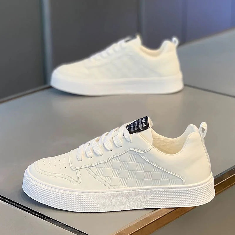 Summer men's new breathable white shoes men's trendy and versatile thick soled sports shoes casual shoes board shoes running sho