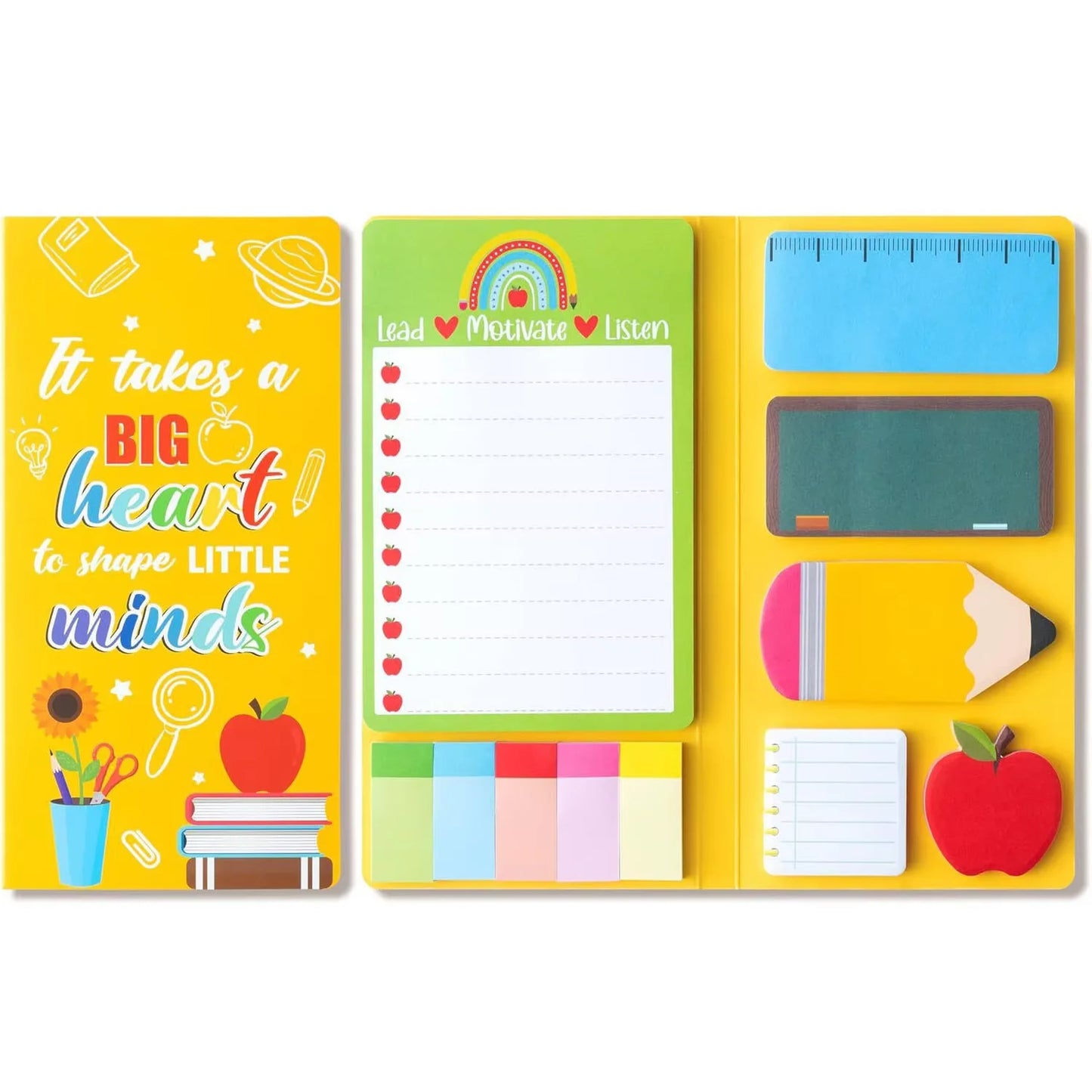 Teachers' Day Theme Sticky Note Combination This multi-piece set of cute school themed handbill stickers cartoon Sticky notes