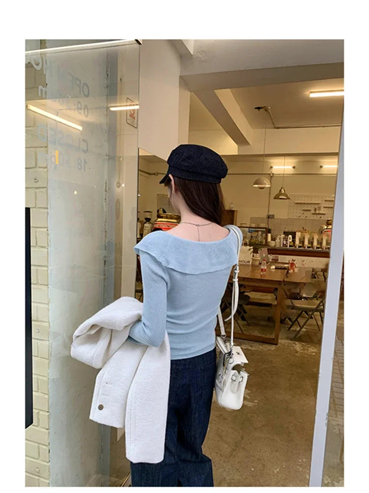 Women Sweater Womens Winter Sweaters Pullover Traf Female Knitting Overszie Long Sleeve Loose Knitted Outerwear ropa de mujer