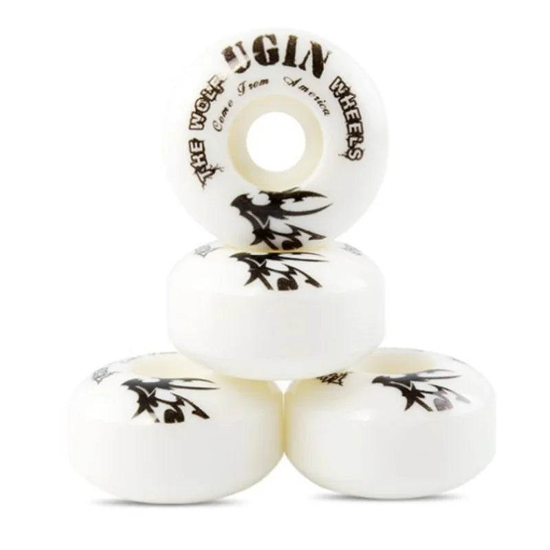 4Pcs/Set Skateboard Wheels PU Roller 52x30mm 95A Soft Longboard Skateboard Wheels Double Rocker Skateboard Parts