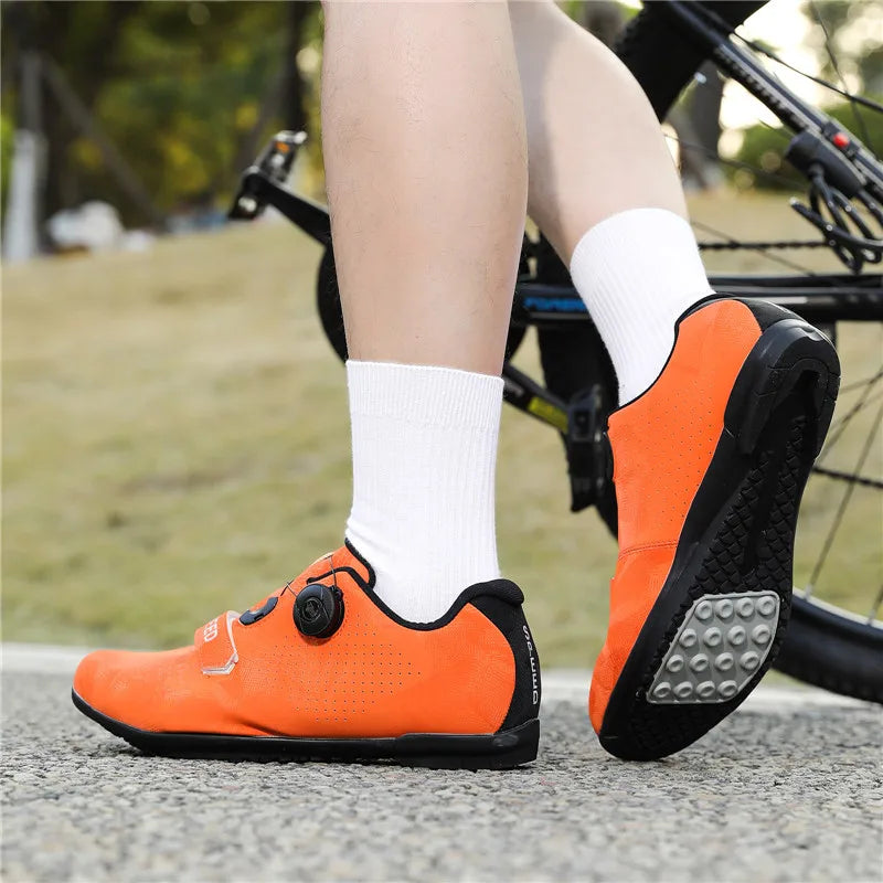 Cycling Shoes MTB Men SPD Road Dirt Bike Shoes Route Cleat Flat Sneaker Racing Women Bicycle Mountain Biking Shoes