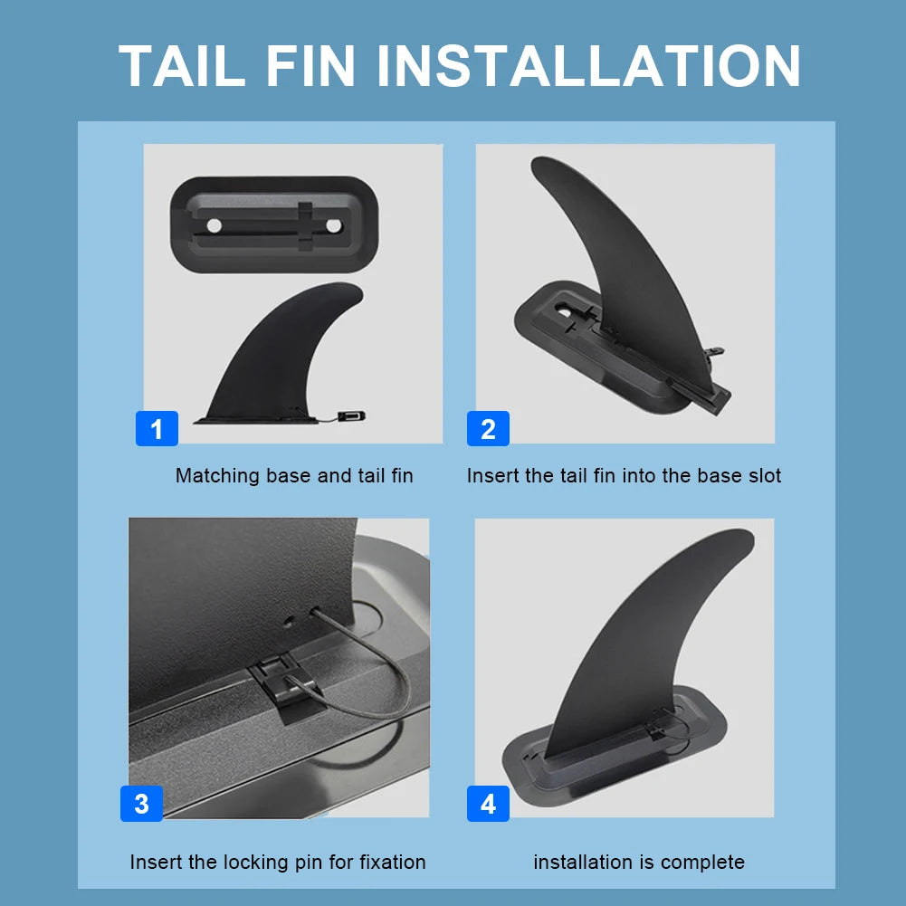 Surfboard Fin Quick Release Paddle Board Fin Detachable Surfboard Tail Fin Protective Stand Up Board Fin for Paddle Board