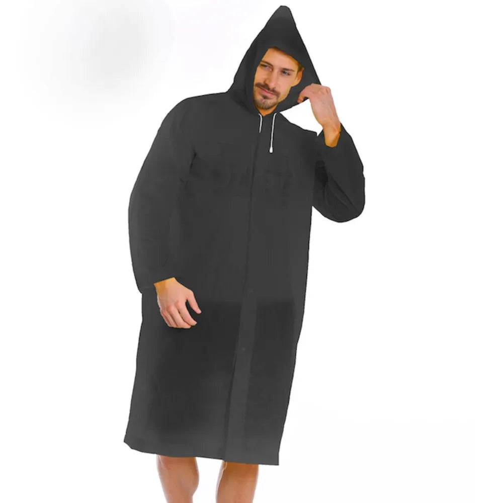 Disposable Raincoat Long Full-body rain-proof men's adult women transparent portable