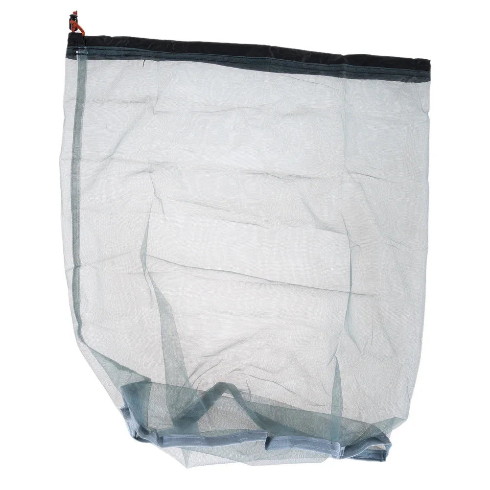 Outdoor Bag Ultralight Mesh Stuff Sack Camping Sports Drawstring Storage Bag Hiking Tools Climbing Drawstring Bolsa