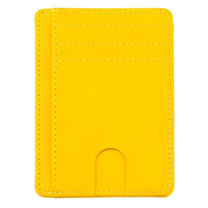 Slim RFID Blocking Leather Wallet Credit ID Card Holder Purse Money Case for Men Women Fashion Bag N15 19 Dropship