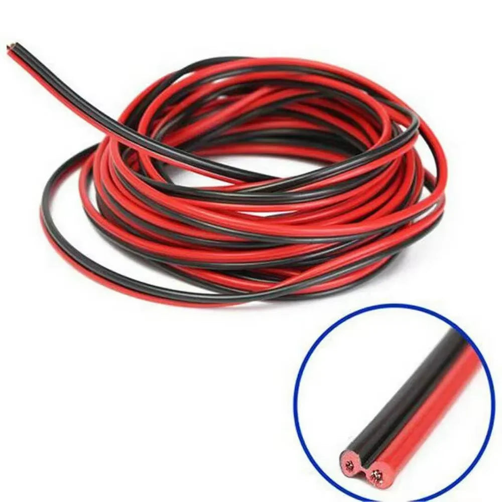 20 meters Electrical Wire Tinned Copper 2 Pin 22AWG insulated PVC Extension LED Strip Cable Electric Extend Cord B4