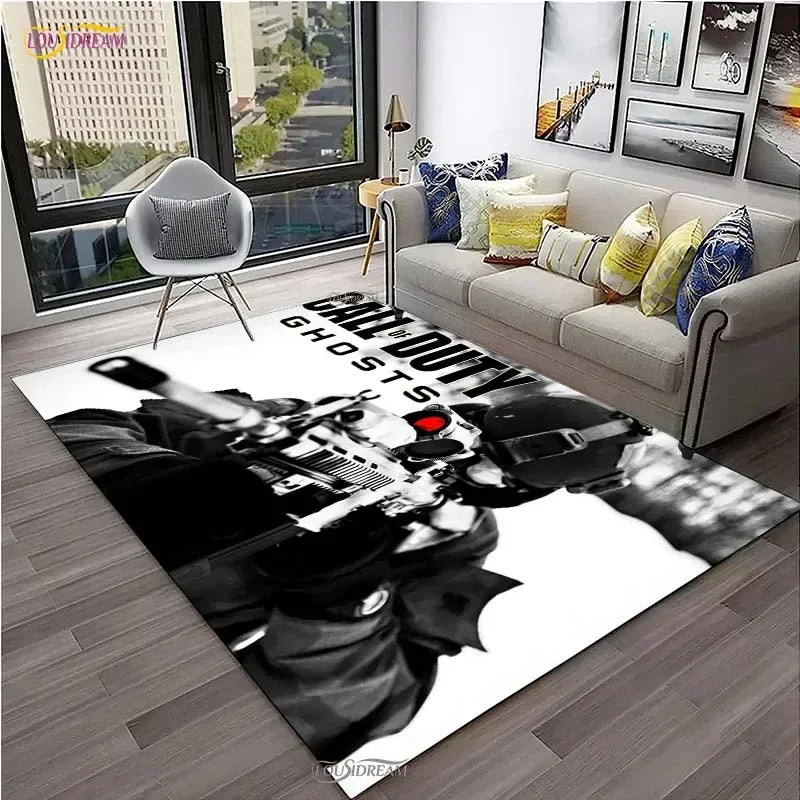 Call of Duty Game Carpet Living Room bedroom Sofa Coffee decorat yoga area rugs kitchen Door Un-Slip Mats Alfombra birthday gift