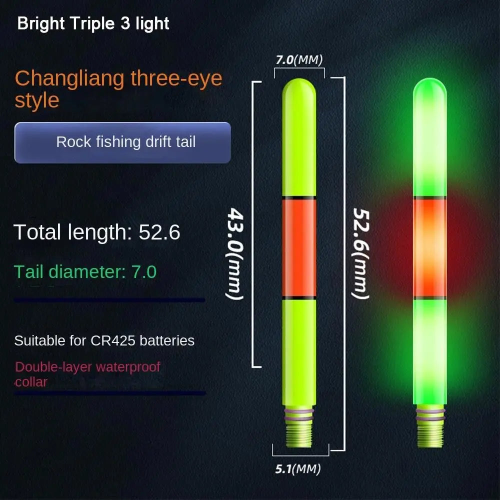 Sensor Color Change LED Fishing Smart Float Top Super Bright Electronic Floats Buoy Ultra Sensitive Night Fishing Float Top