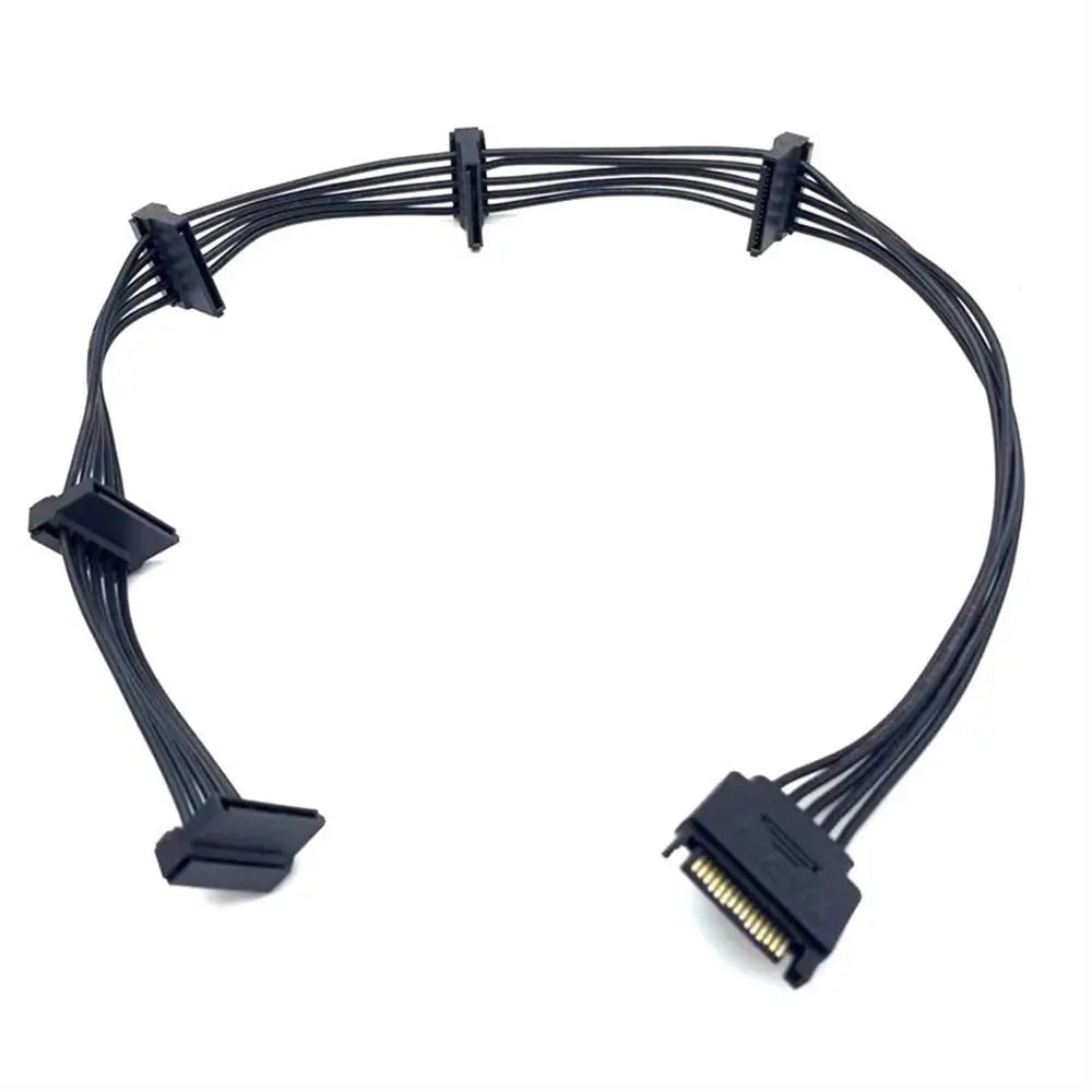 SATA/4PIN SATA Power Cable SATA 15Pin IDE Male Hard Drive Splitter Cable Power Supply Multi-purpose SATA Extension Cable