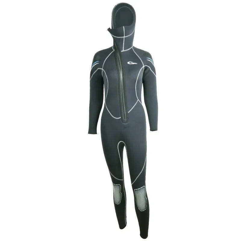 YONSUB Scuba Front Zipper 5MM Long or Short Sleeves Neoprene Men Diving Snorkeling Wetsuit Underwater Hunting Surfing Swimsuit