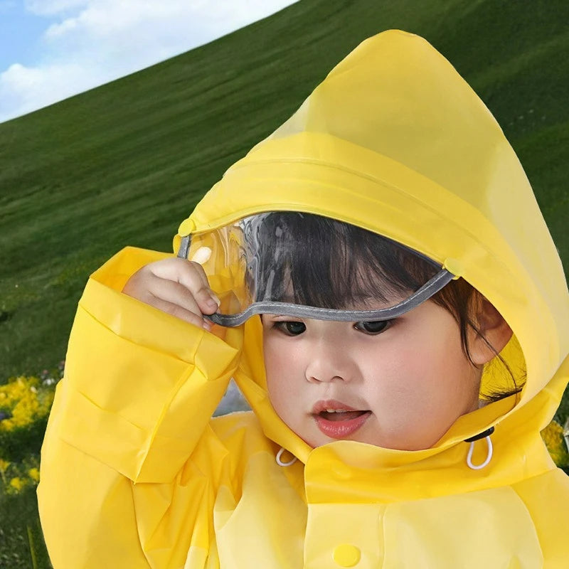 Children's Raincoats for Boys and Girls Rainproof Suits for Kindergarten and School Kids Cartoon Reflection Raincoat Kids 1pcs