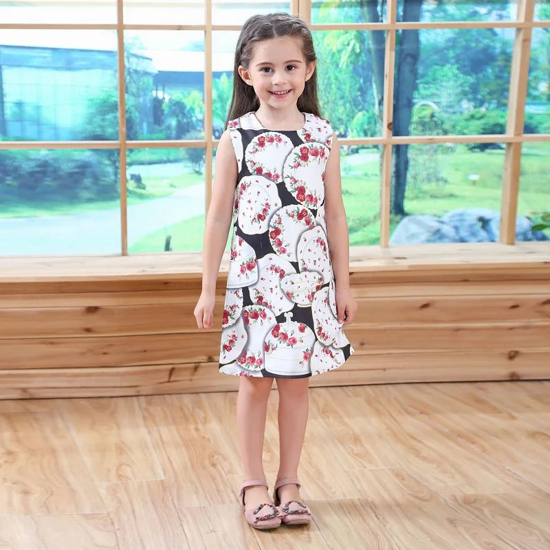 2025 Kids Costume Dresses For Girls Children Party Dress Ball Grown Vestido Infantil Menina Princess Vestido Girl Clothing