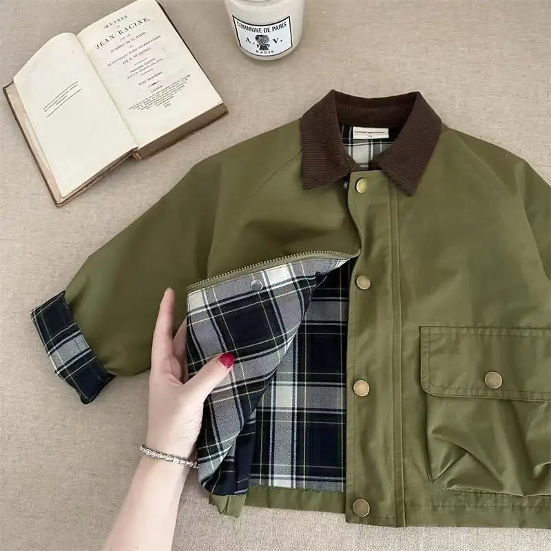 Children's Clothing Boy's Coat Spring 2025 New Cool Fashionable JacketFashion Children's Spring Clothing Top Trend