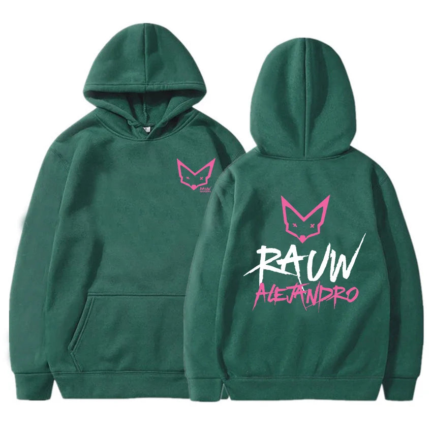 Men/Women Clothing Rapper Rauw Alejandro Saturno Hoodies Long Sleeve Casual Fleece Hooded Sweatshirt Sudadera Ropa Hombre Unisex