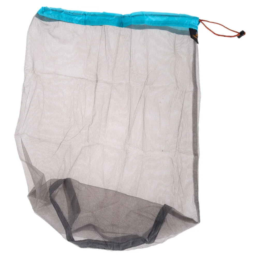 Outdoor Bag Ultralight Mesh Stuff Sack Camping Sports Drawstring Storage Bag Hiking Tools Climbing Drawstring Bolsa