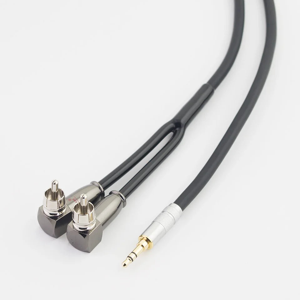 3.5mm Jack To 2RCA OFC Audio Cable Aux To Rca Male HIFI Stereo for Amplifier, Mobile Phone, Computer, Desktop Audio Car Jack