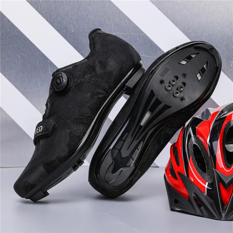 Cycling Shoes MTB Men SPD Road Dirt Bike Shoes Route Cleat Flat Sneaker Racing Women Bicycle Mountain Biking Shoes