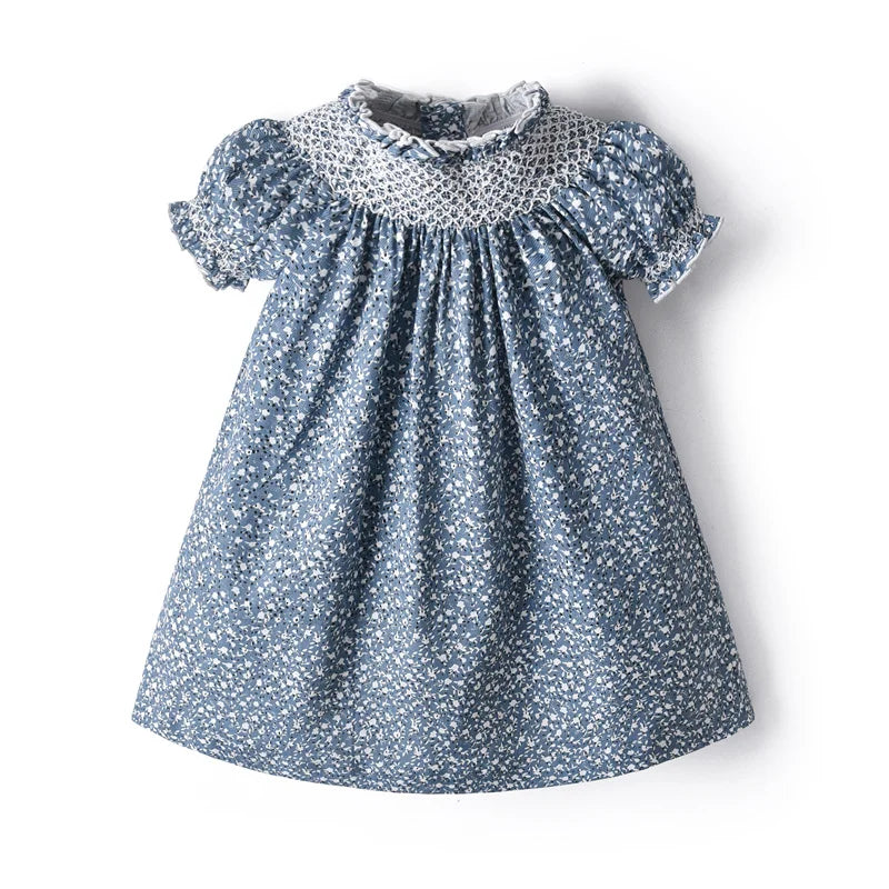 Boutique Children Kids Mathcing Clothes Brother Sister Baby Holiday Outfits Girls Smocking Dress Skirts Baby Rompers