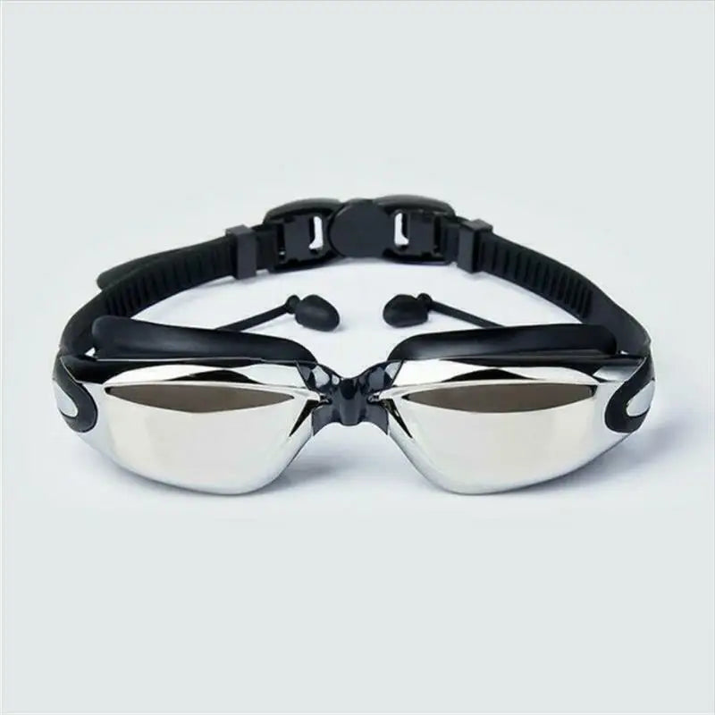 2024 Hot Anti Fog Swimming Goggles Uv Glasses Adjustable Earbuds Mya Adult UK