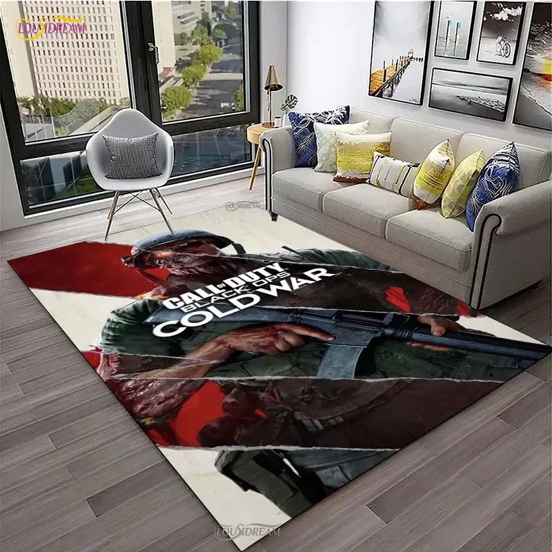 Call of Duty Game Carpet Living Room bedroom Sofa Coffee decorat yoga area rugs kitchen Door Un-Slip Mats Alfombra birthday gift