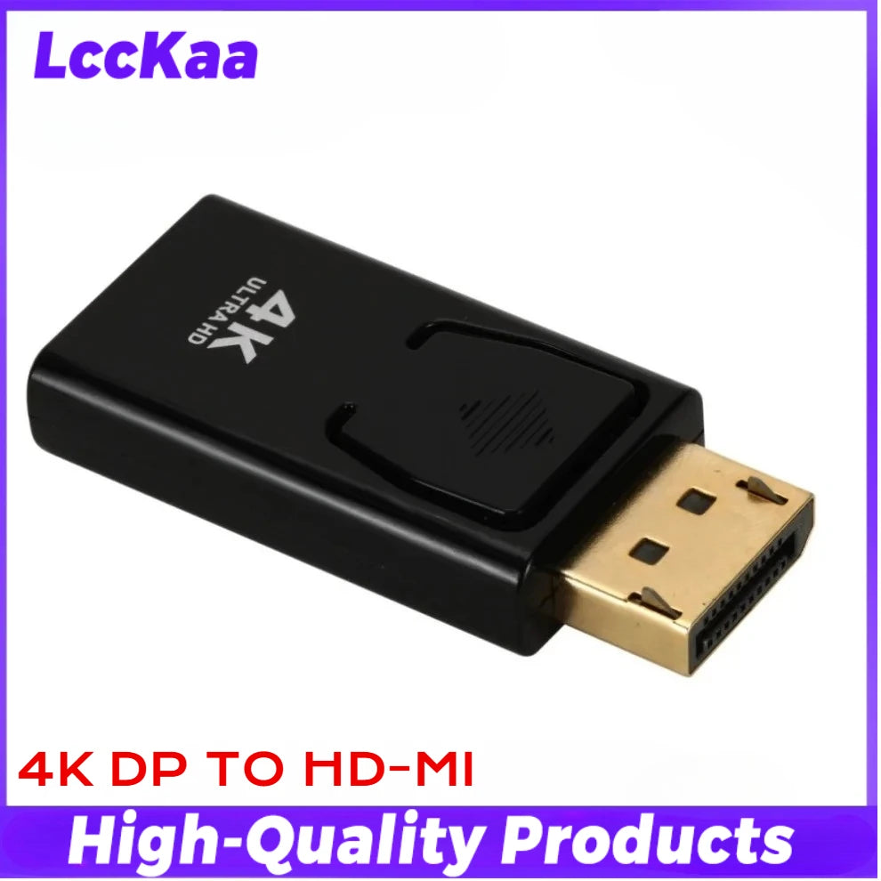 4K DisplayPort To HDMI-compatible Cable 1080P DP To HDMI-compatible Converter Male To Female HD Video Audio Adapter for TV PC