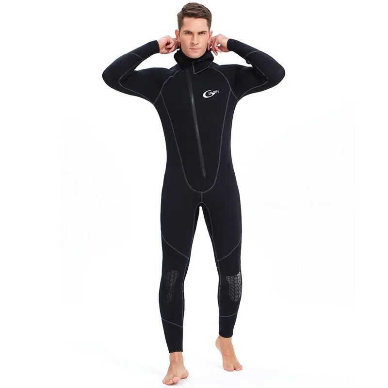 YONSUB Scuba Front Zipper 5MM Long or Short Sleeves Neoprene Men Diving Snorkeling Wetsuit Underwater Hunting Surfing Swimsuit
