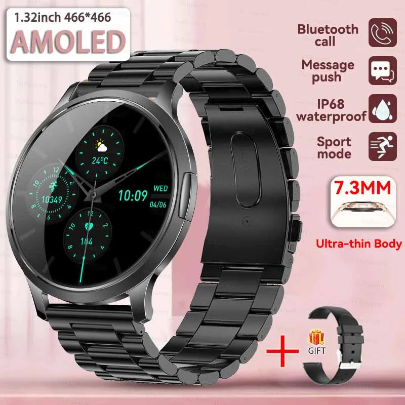 Women's Health Fashion Smart Watch 3D Curved HD Screen Heart rate Bluetooth call Sports Fitness Bracelet Light luxury SmartWatch