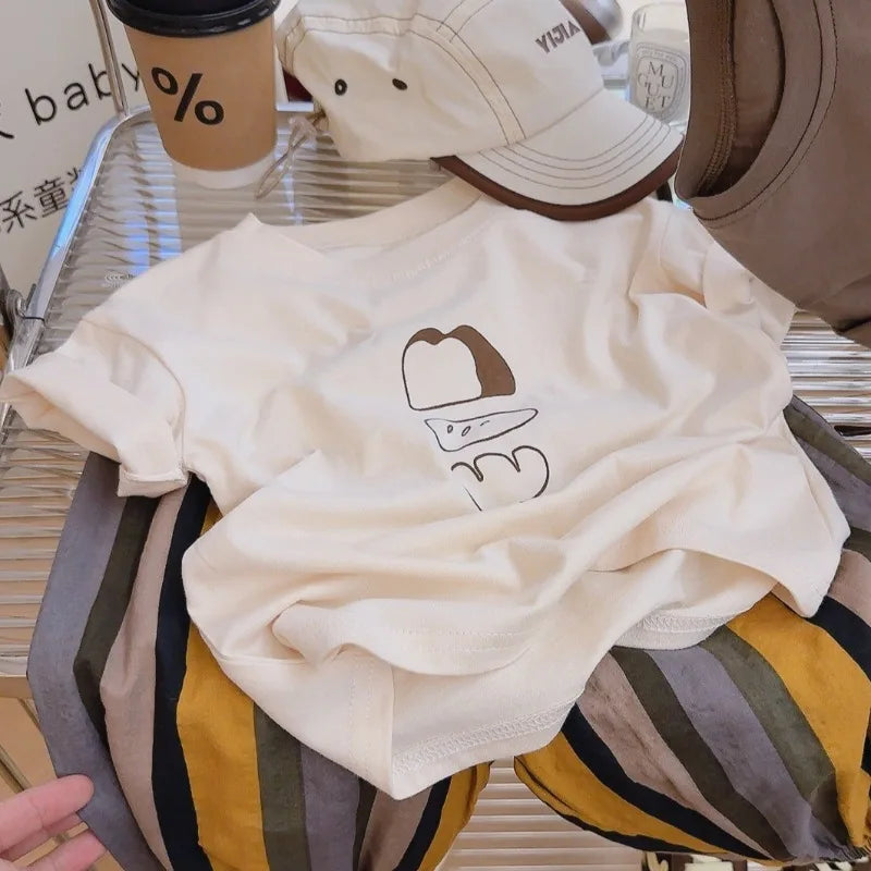 Children's Clothing Girls Boy Clothes 2 To 8 10 Years Short Sleeve T-shirts Kids Toddler Casual Fashion Top Tee Shirts For Child