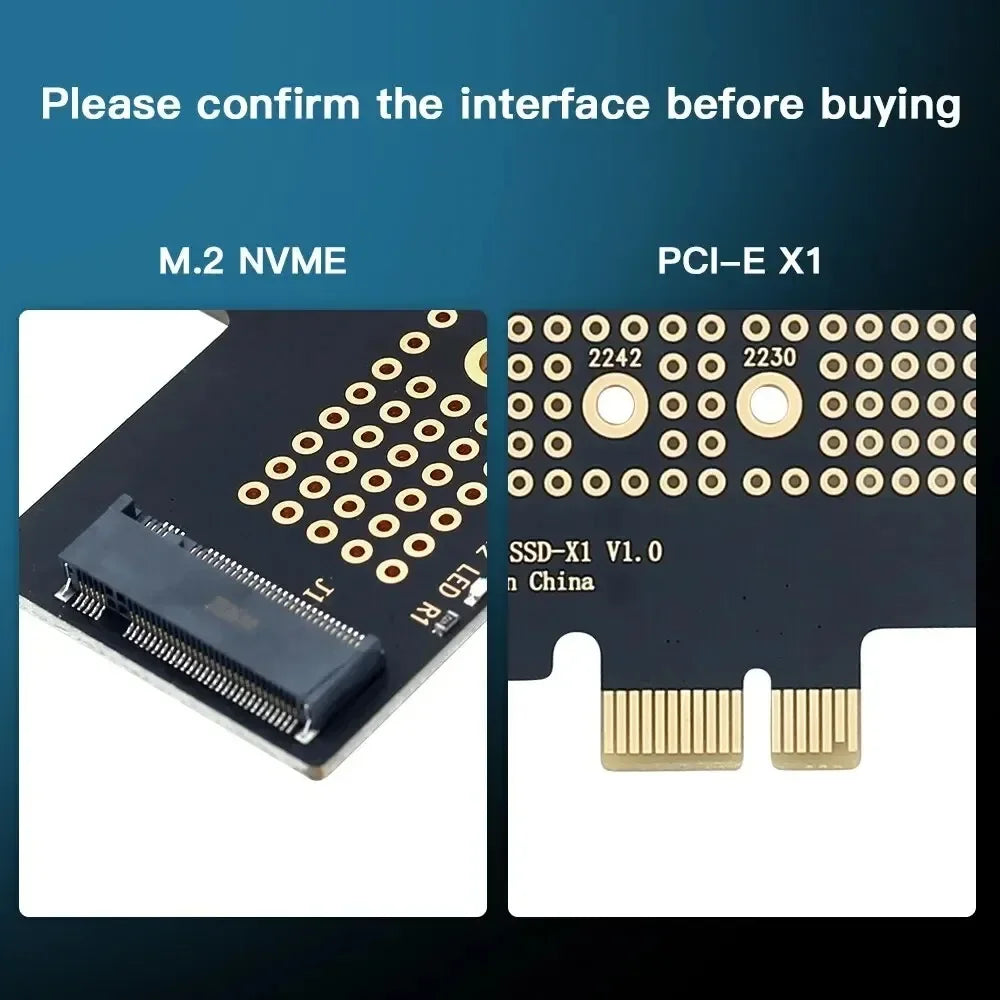 M.2 NVME SSD to PCIe 4.0 3.0 Adapter M.2 SSD GEN4 PCIe 4.0 PC Motherboard X1 X4 X8 X16 Expansion Card For 2230 2242 2260 2280