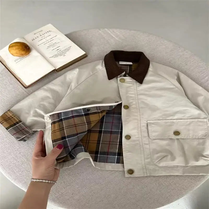 Children's Clothing Boy's Coat Spring 2025 New Cool Fashionable JacketFashion Children's Spring Clothing Top Trend