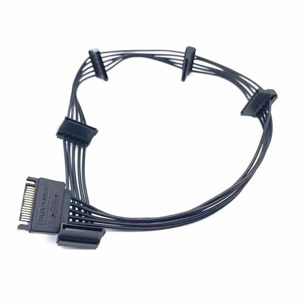 SATA/4PIN SATA Power Cable SATA 15Pin IDE Male Hard Drive Splitter Cable Power Supply Multi-purpose SATA Extension Cable