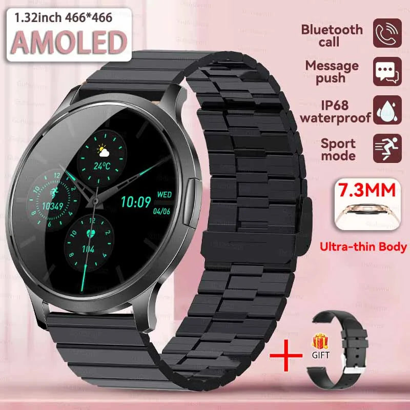 Women's Health Fashion Smart Watch 3D Curved HD Screen Heart rate Bluetooth call Sports Fitness Bracelet Light luxury SmartWatch
