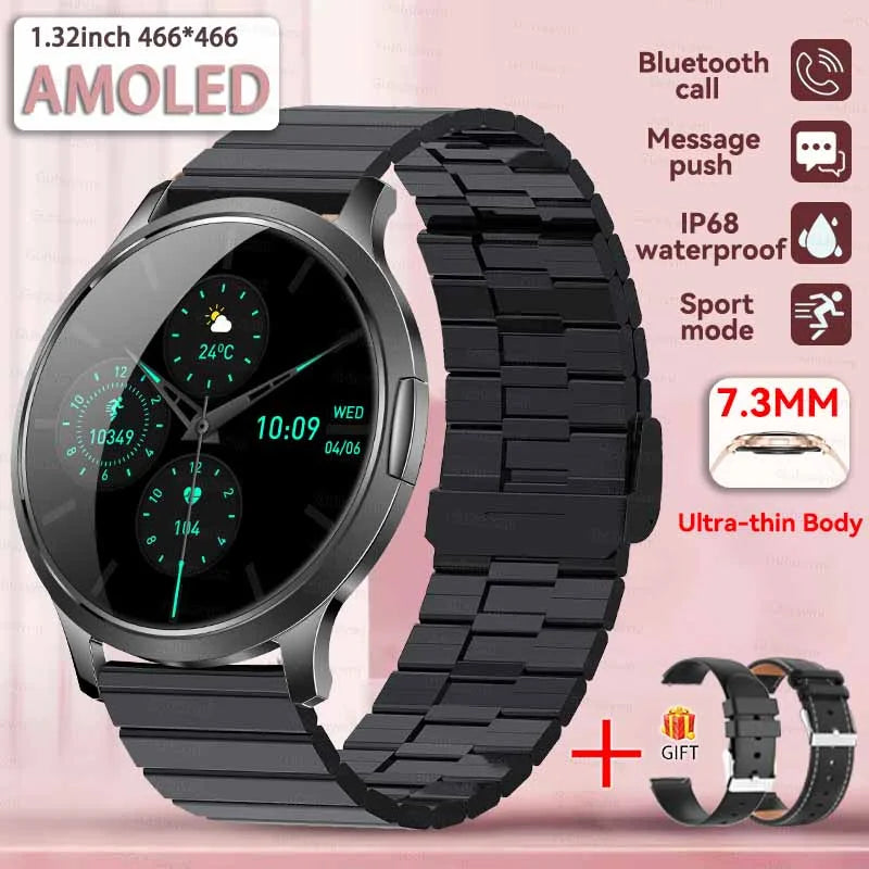 Women's Health Fashion Smart Watch 3D Curved HD Screen Heart rate Bluetooth call Sports Fitness Bracelet Light luxury SmartWatch