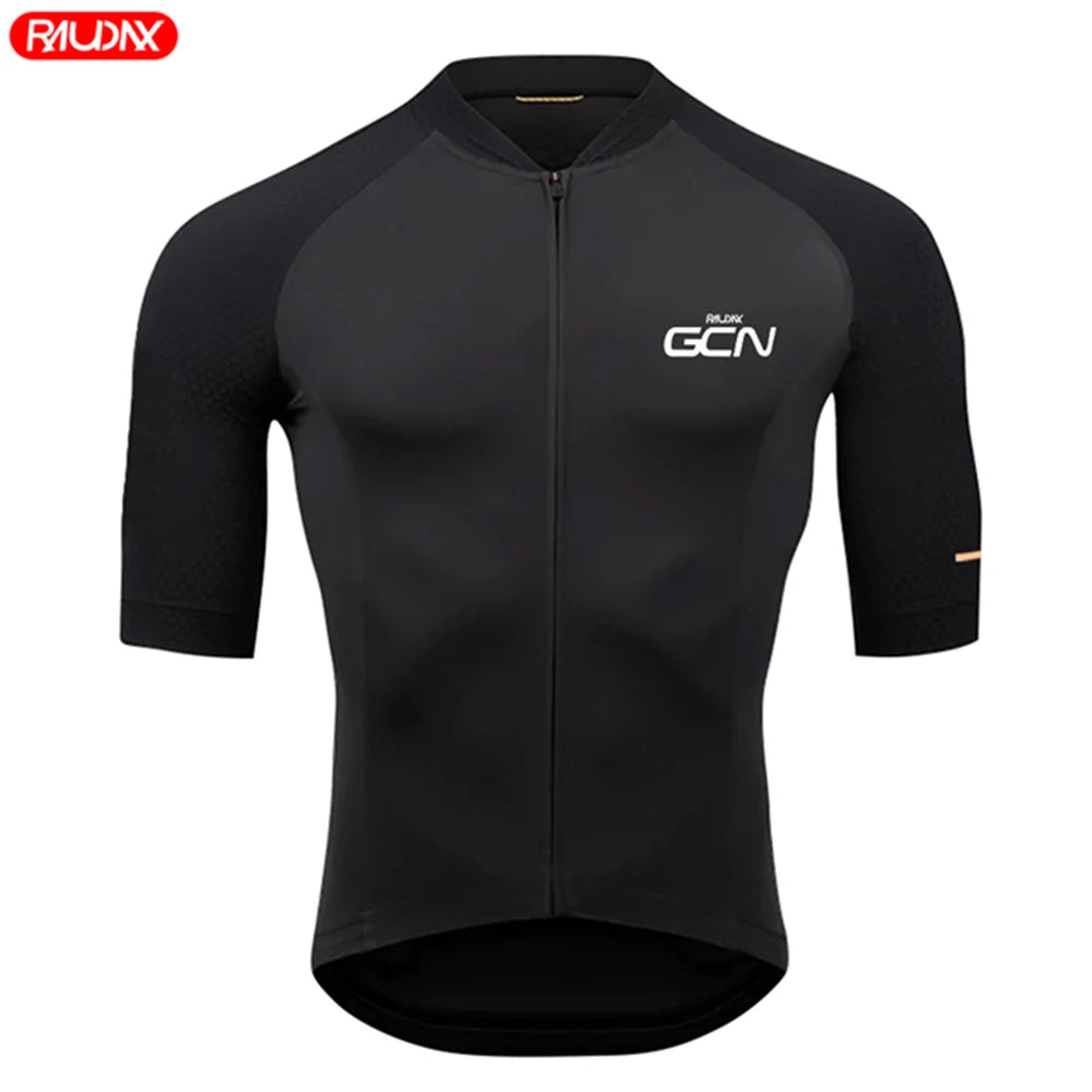 Raudax Gcn Men Short Sleeve Jersey Sets Ropa Ciclismo Hombre Summer Cycling Clothing Set Triathlon Bib Shorts Suit Bike Uniform