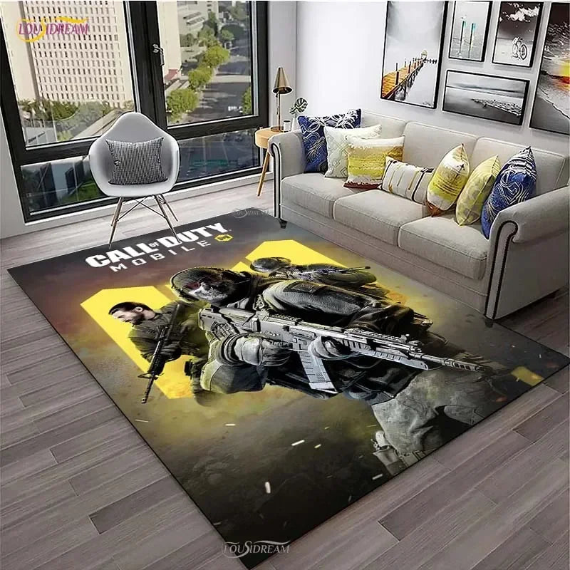 Call of Duty Game Carpet Living Room bedroom Sofa Coffee decorat yoga area rugs kitchen Door Un-Slip Mats Alfombra birthday gift