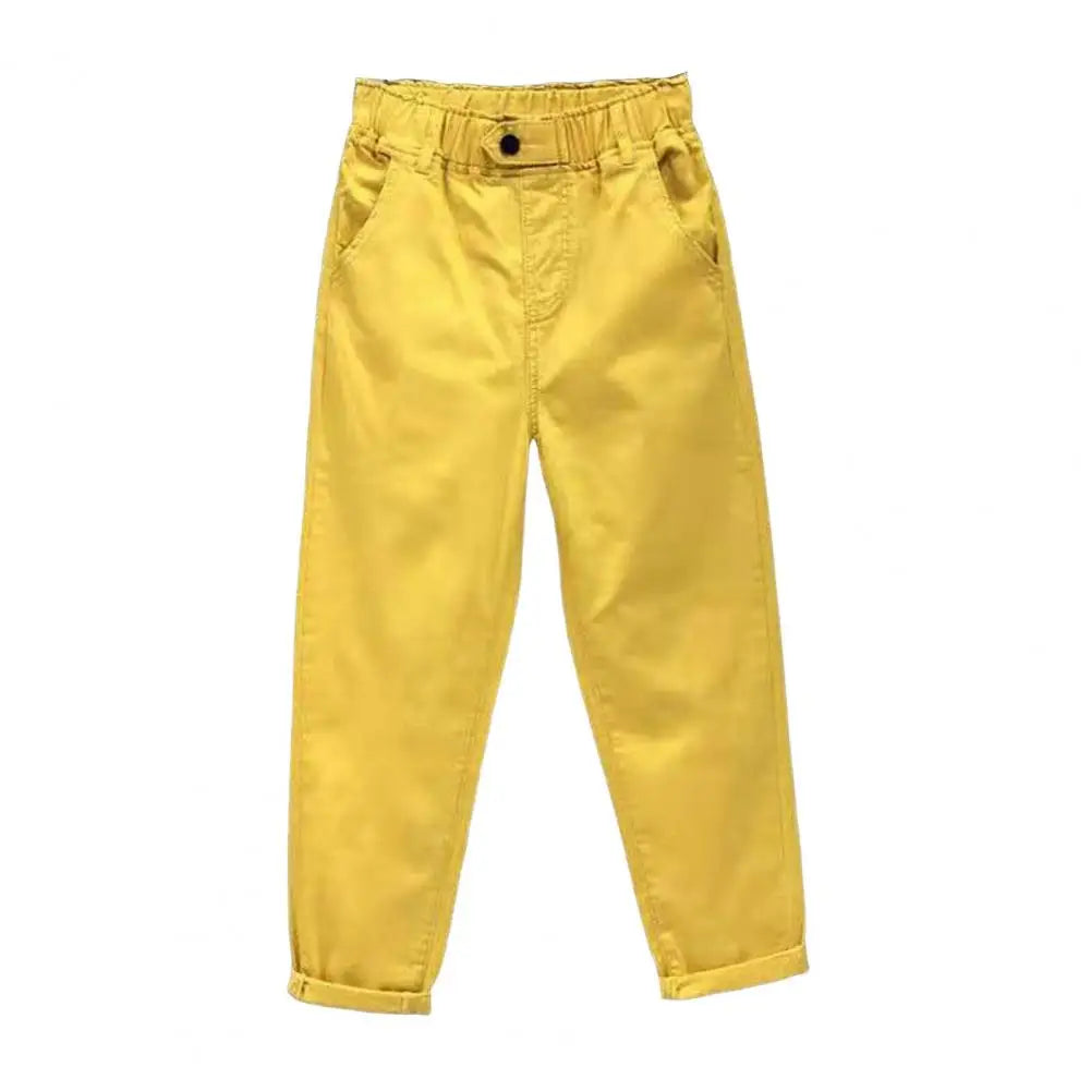 Women Fashion With Pockets Satin Cargo Pants Vintage High Waist Harem Fly Female Trousers Mujer