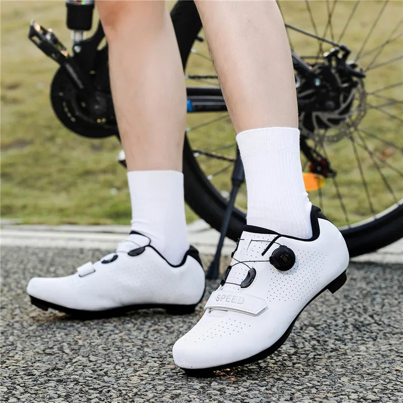 Cycling Shoes MTB Men SPD Road Dirt Bike Shoes Route Cleat Flat Sneaker Racing Women Bicycle Mountain Biking Shoes